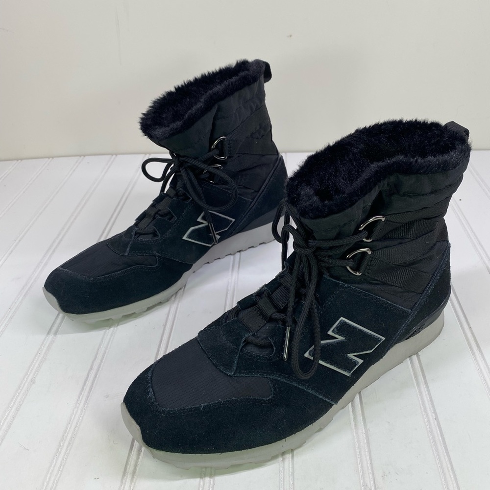 New Balance black sneaker boots